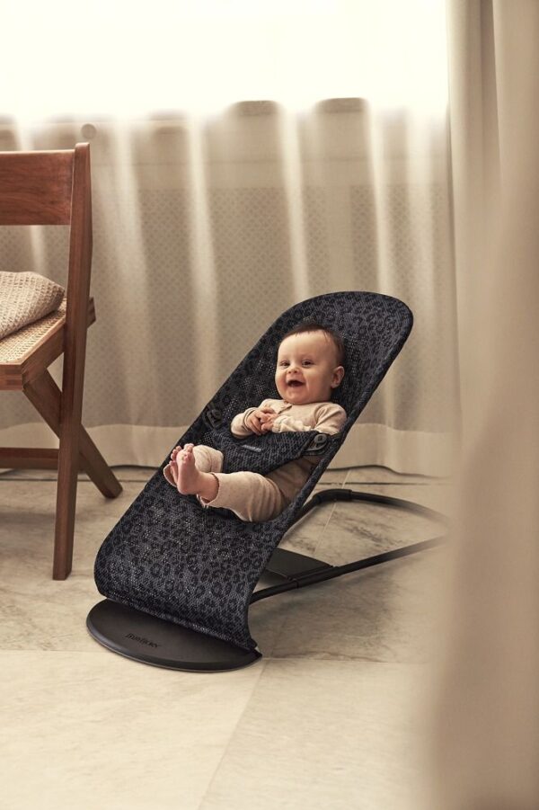 Babybjörn Bouncer Bliss lamamistool, Anthracite-Leopard Mesh - Image 4