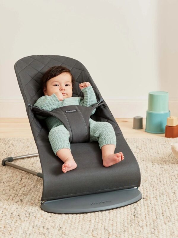 Babybjörn Bouncer Bliss lamamistool Woven Classic, Anthracite — изображение 3