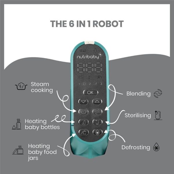 Babymoov Nutribaby Plus köögikombain, Opal Green - Image 6