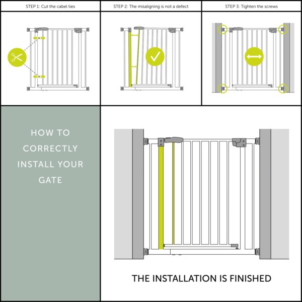 Hauck Clear Step Gate turvavärav, White — изображение 14