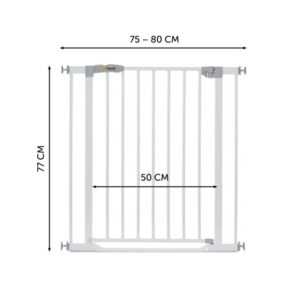 Hauck Clear Step Gate turvavärav, White — изображение 10