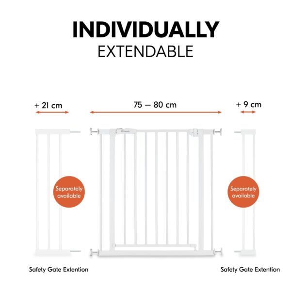Hauck Open N Stop​ 2 turvavärav, white — изображение 8