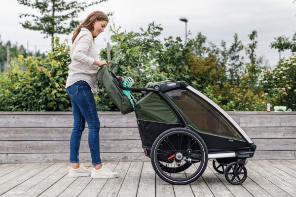 Thule Chariot Cab jalgrattakäru, Cypress Green — изображение 9