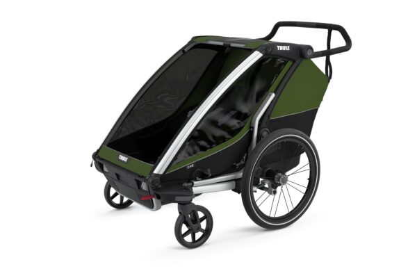 Thule Chariot Cab jalgrattakäru, Cypress Green — изображение 2