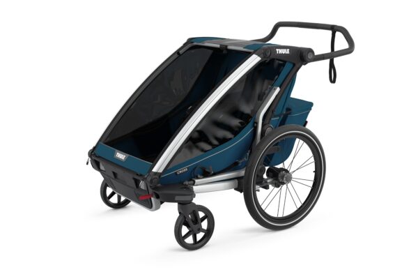 Thule Chariot Cross Double jalgrattakäru, Majolica Blue — изображение 2