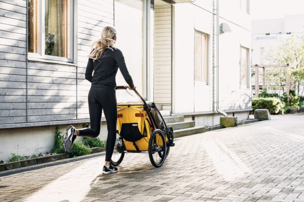 Thule Chariot Sport Double jalgrattakäru, Spectra Yellow — изображение 7