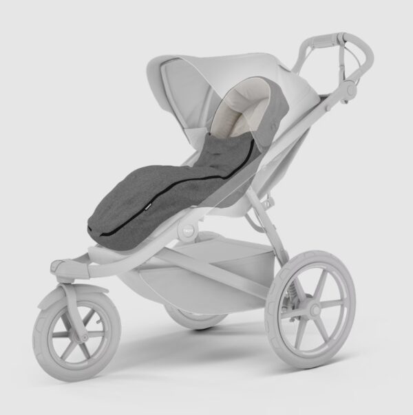 Thule stroller footmuff, Gray Melange - Image 2