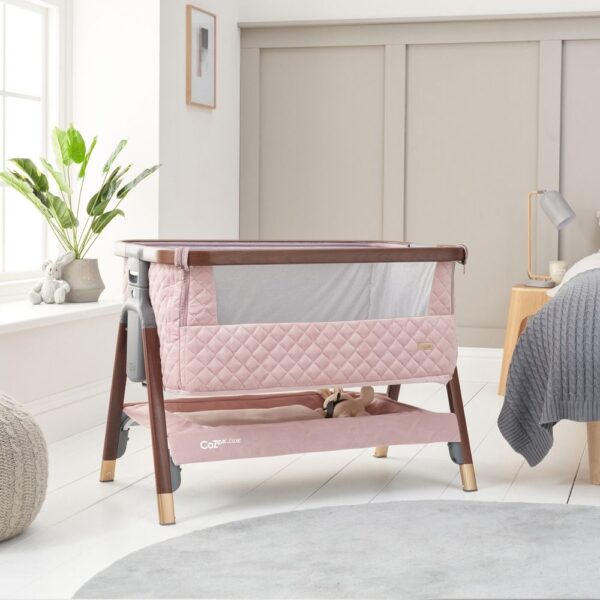 Tutti Bambini CoZee Luxe beebihäll voodi kõrvale, Walnut-Blush