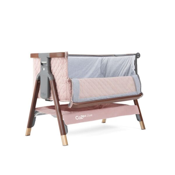 Tutti Bambini CoZee Luxe beebihäll voodi kõrvale, Walnut-Blush - Image 4