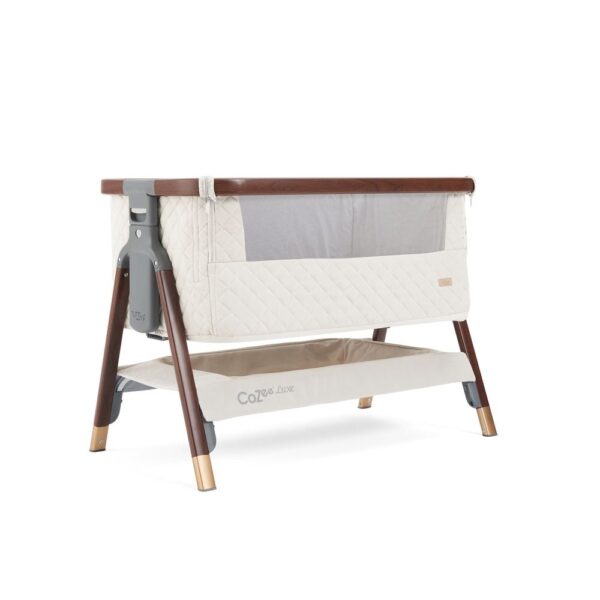 Tutti Bambini CoZee Luxe beebihäll voodi kõrvale, Walnut-Cream - Image 2