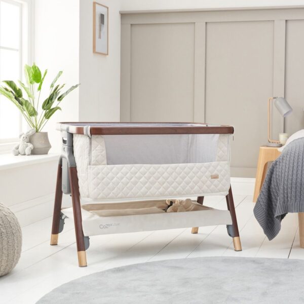 Tutti Bambini CoZee Luxe beebihäll voodi kõrvale, Walnut-Cream