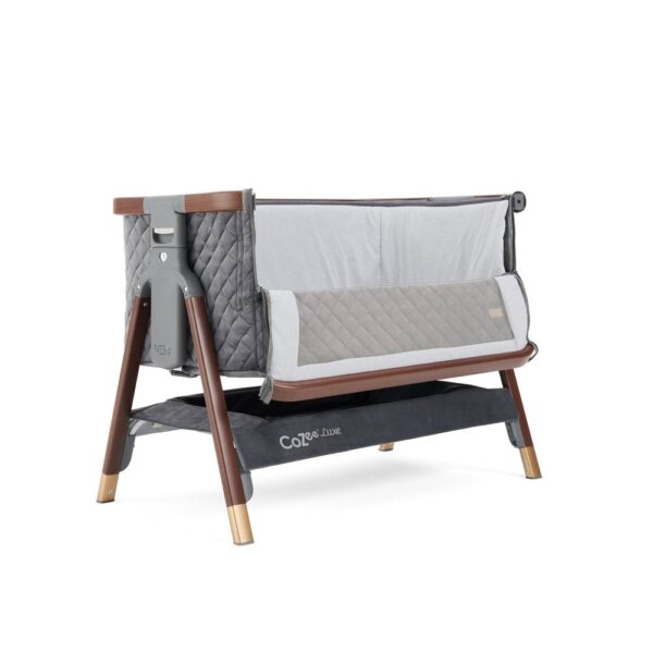 Tutti Bambini CoZee Luxe beebihäll voodi kõrvale, Walnut-Slate - Image 4