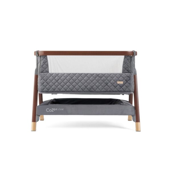 Tutti Bambini CoZee Luxe beebihäll voodi kõrvale, Walnut-Slate - Image 3