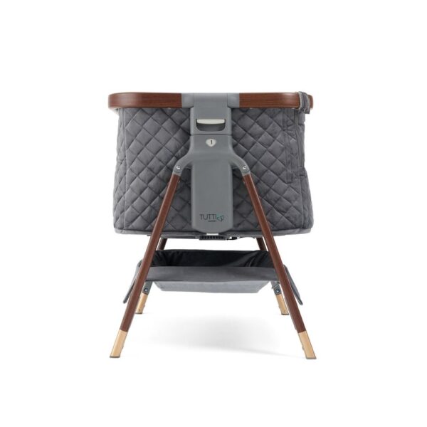 Tutti Bambini CoZee Luxe beebihäll voodi kõrvale, Walnut-Slate - Image 6