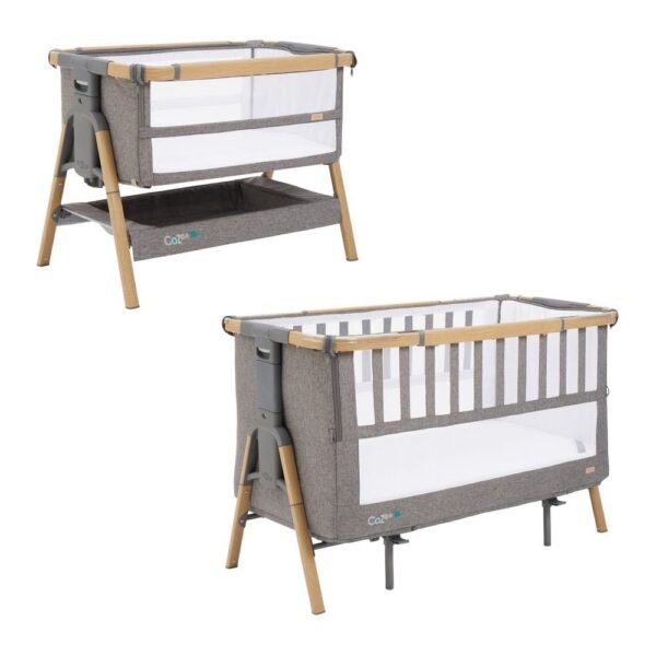 Tutti Bambini CoZee XL beebihäll voodi kõrvale, Oak-Charcoal