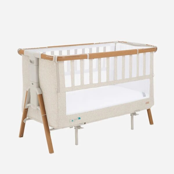 Tutti Bambini CoZee XL beebihäll voodi kõrvale, Scandinavian Walnut-Ecru - Image 3