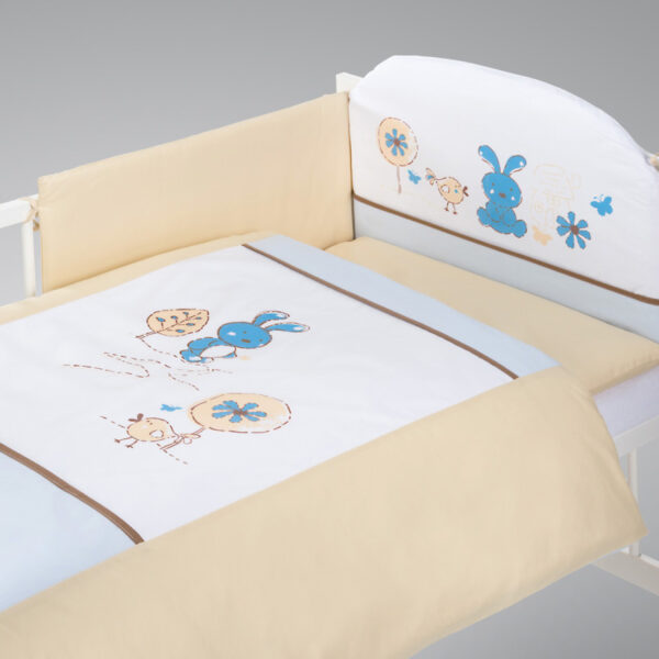 Voodipesukomplekt Little Bunny, Blue/White (2-osaline) — изображение 4