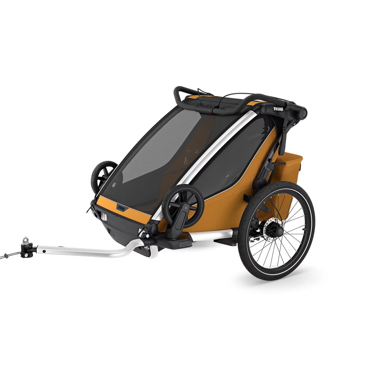 Thule Chariot Sport 2 Double jalgrattakäru, Natural Gold