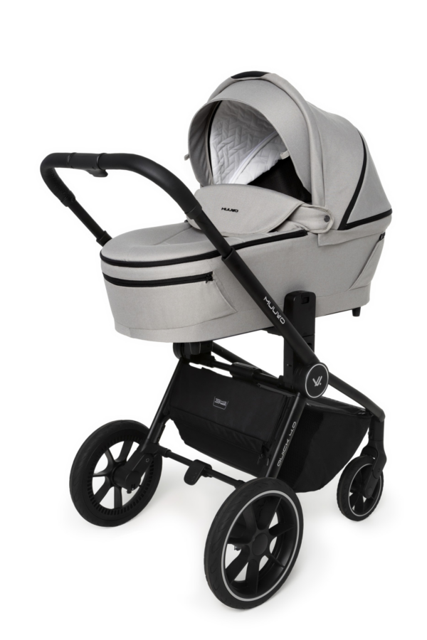 Muuvo Quick 4.0 jalutuskäru 2in1, Steel Grey - Image 6