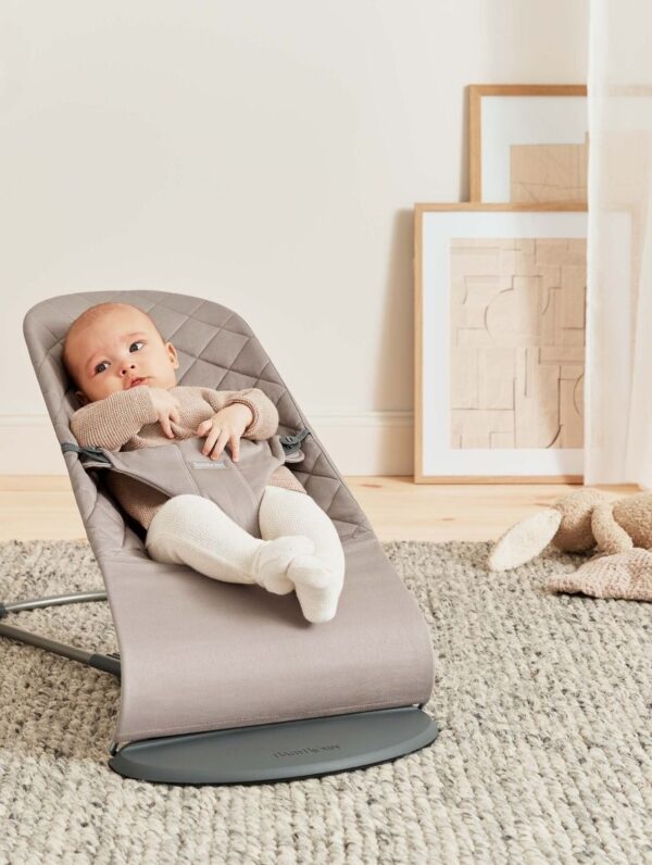 BabyBjörn Bliss lamamistool Woven Classic Quilt, Sand Grey - Image 3