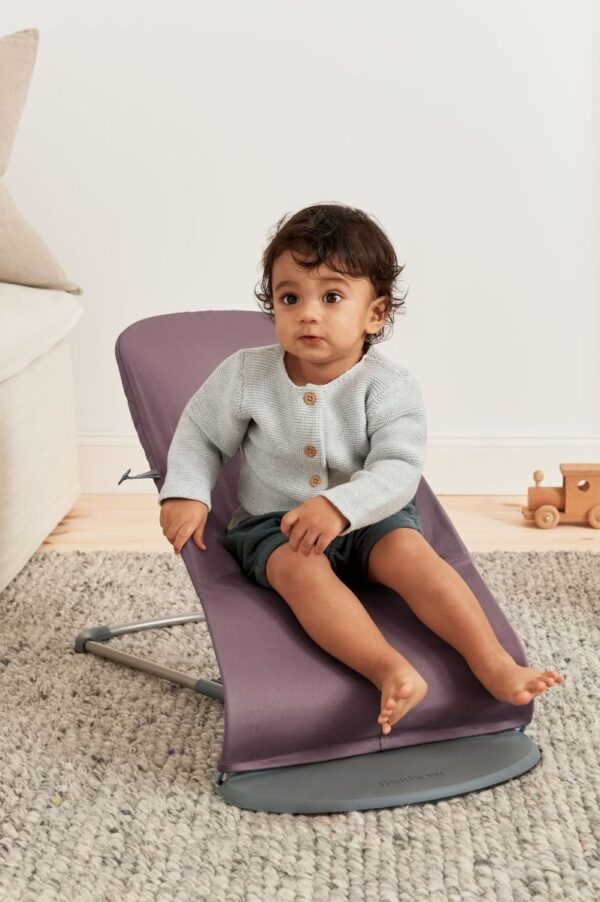 Babybjörn Bouncer Bliss lamamistool, Dark Purple Cotton - Image 4