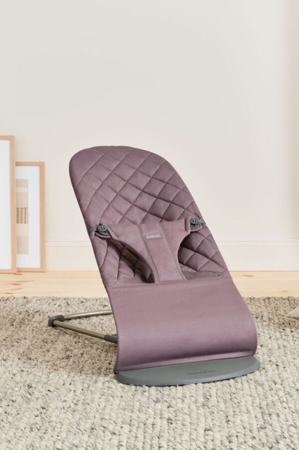 Babybjörn Bouncer Bliss lamamistool, Dark Purple Cotton — изображение 5