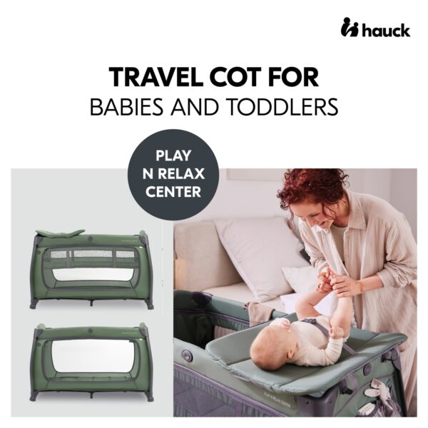 Hauck reisivoodi Play N Relax Center, Dark Green — изображение 3