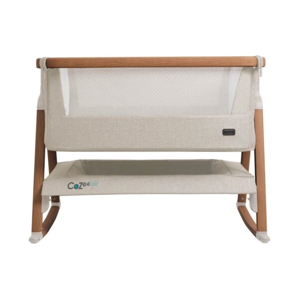 Tutti Bambini CoZee Air beebihäll voodi kõrvale, Scandinavian Walnut-Ecru - Image 3