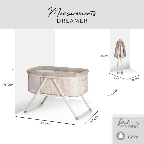 Hauck Dreamer reisihäll, Multi Dots sand — изображение 4