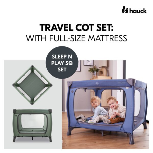 Hauck Sleep'n Play SQ mänguaedik, Dark Green - Image 2