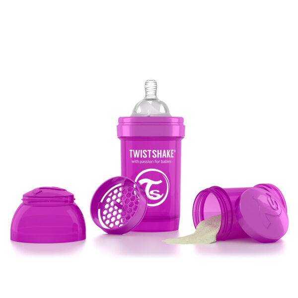 Twistshake Anti-Colic lutipudel 180ml, Lilla