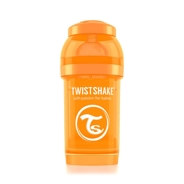 Twistshake Anti-Colic lutipudel 180ml, Oranž - Image 3