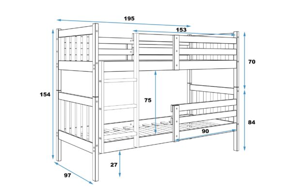 Narivoodi Carino 90x190, natural — изображение 4