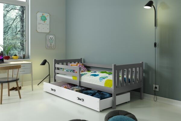 Lastevoodi Carino voodikastiga 90x200, grafiit — изображение 4