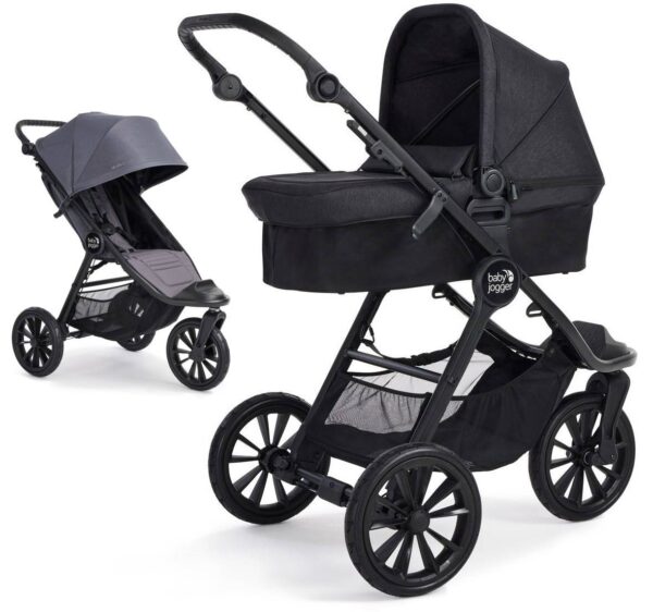 Baby Jogger City Elite 2 jalutuskäru 2in1, Stone Grey/Opulent Black