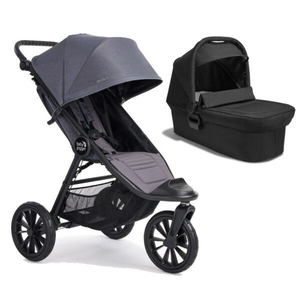 Baby Jogger City Elite 2 jalutuskäru 2in1, Stone Grey/Opulent Black - Image 2