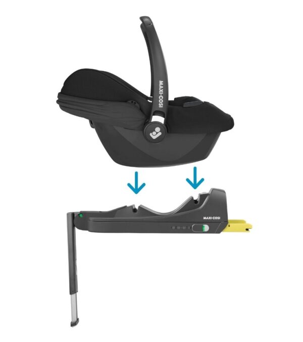 Maxi-Cosi CabrioFix i-Size turvahäll + CabrioFix i-Size ISOFIX alus, Essential Black - Image 2