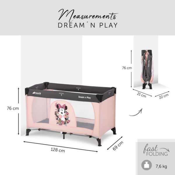 Hauck reisivoodi Dream N Play, Minnie Sweetheart — изображение 10