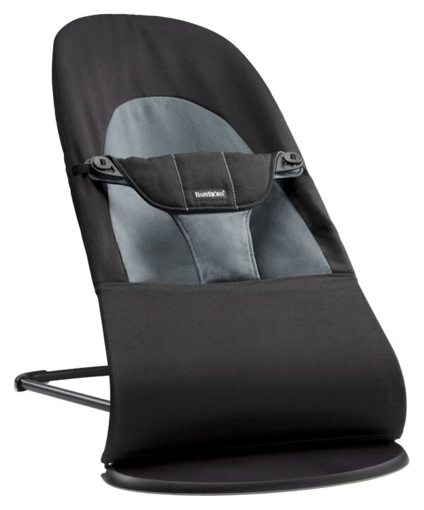 Babybjörn Balance Soft lamamistool, Black-Dark Grey cotton