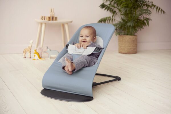 Babybjörn Balance Soft lamamistool, Blue-Grey Jersey - Image 2