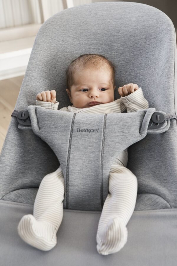 Babybjörn Bouncer Bliss lamamistool, 3D Jersey Light Grey - Image 4