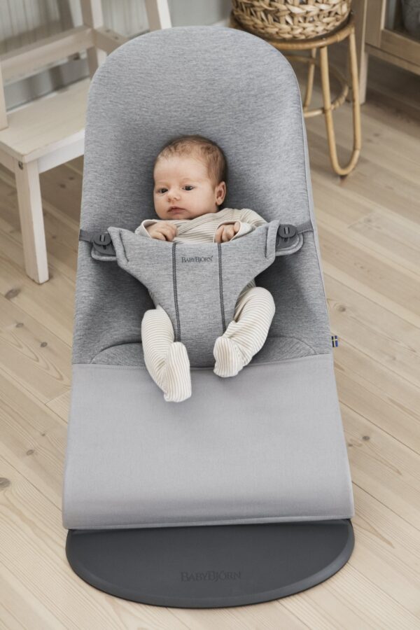 Babybjörn Bouncer Bliss lamamistool, 3D Jersey Light Grey — изображение 3