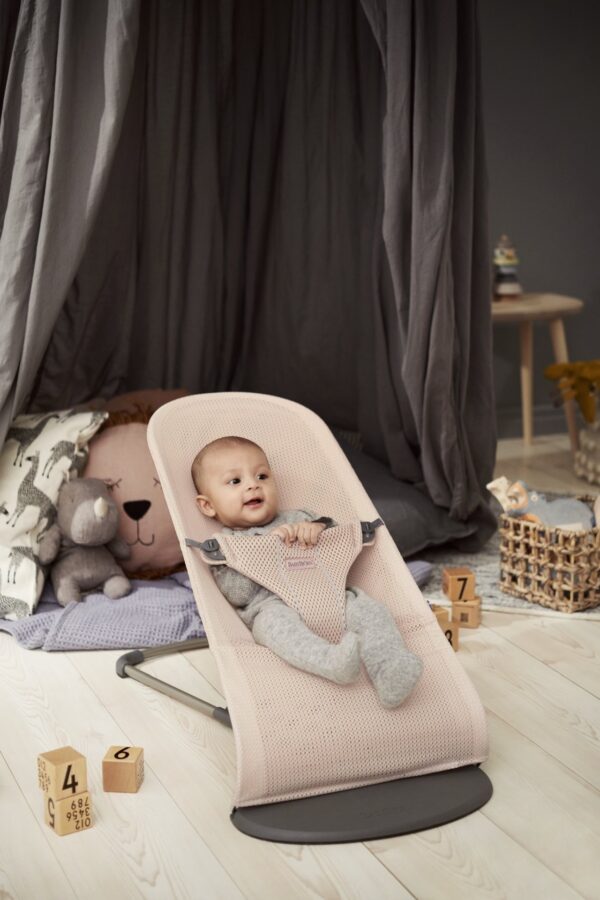 Babybjörn Bouncer Bliss lamamistool, Pearly Pink Mesh — изображение 2