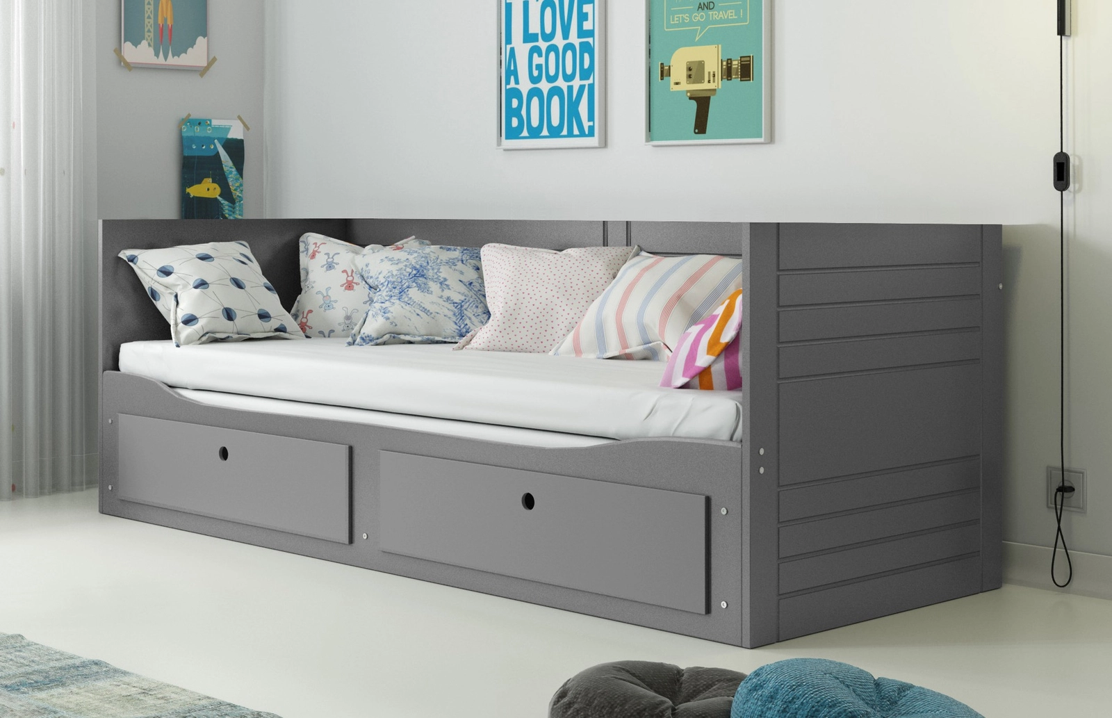 Sahtelvoodi Hermes 80x200, grafiit