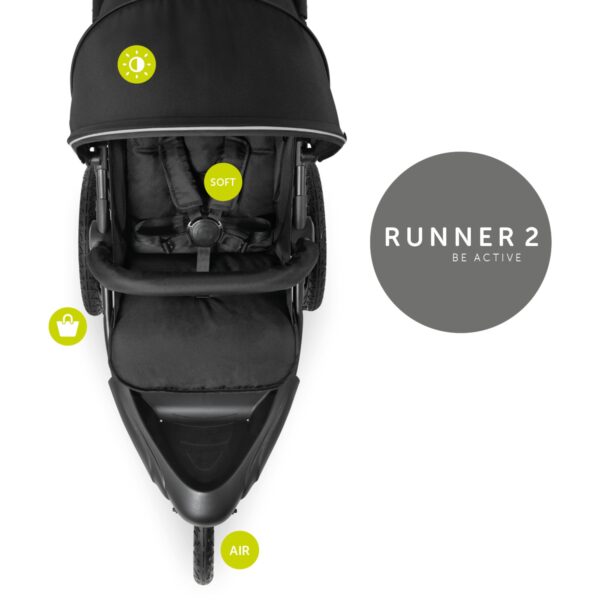 Hauck Runner 2 jalutuskäru, Black — изображение 3