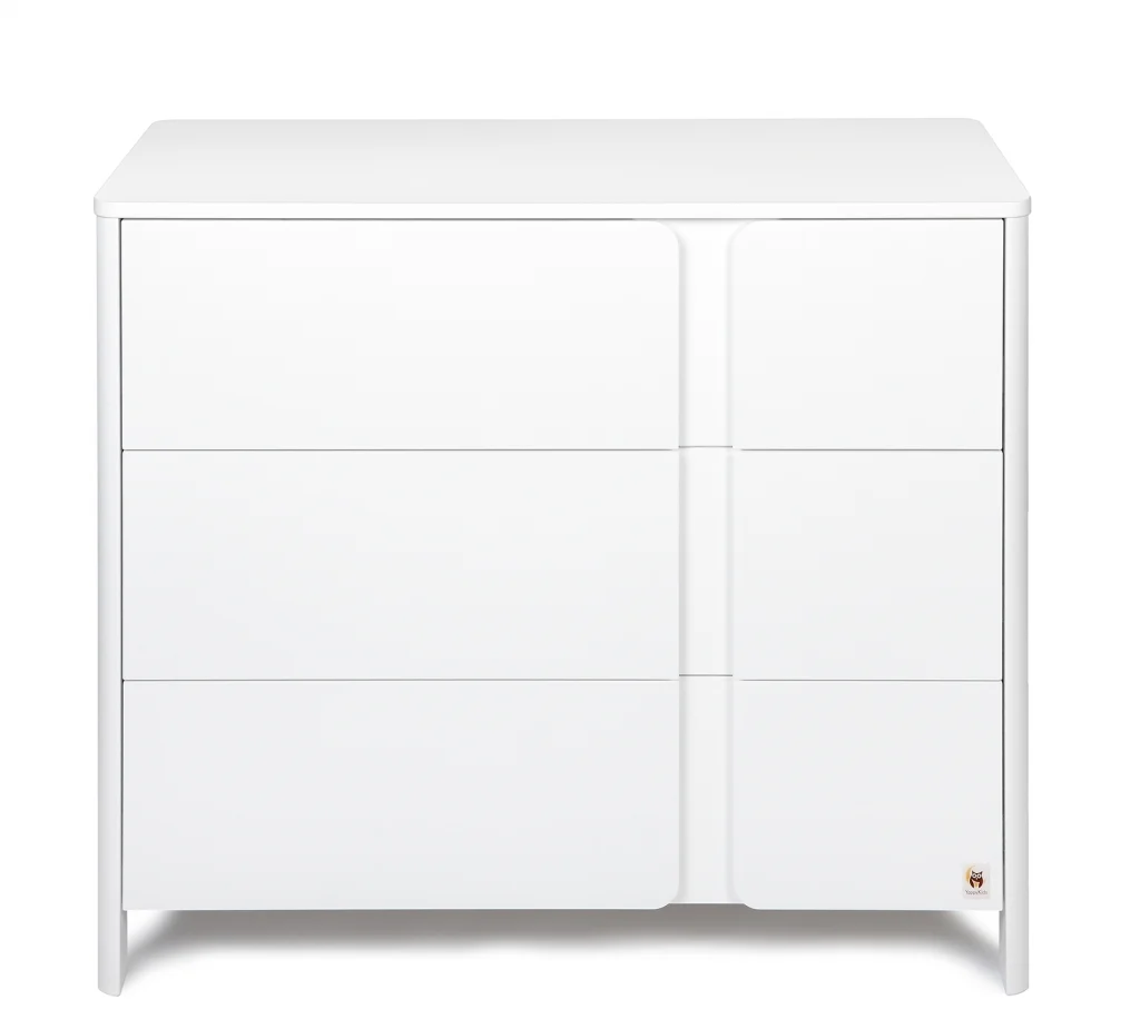 YappyClassic kummut koos mähkimisalusega, White - Image 3