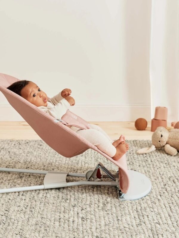 Babybjörn Bouncer Bliss lamamistool Woven Petal, Dusty Pink - Image 2