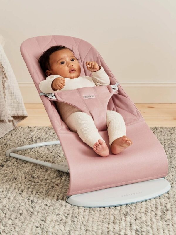 Babybjörn Bouncer Bliss lamamistool Woven Petal, Dusty Pink - Image 3