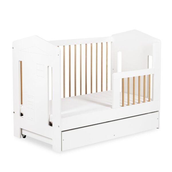 Beebivoodi Ida 60x120 turvapiirdega, pöök/valge — изображение 3