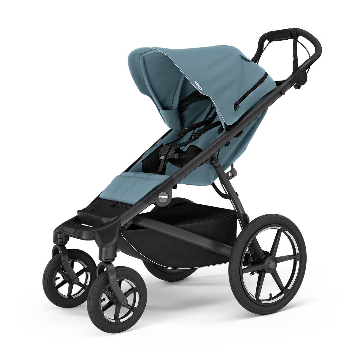 Thule Urban Glide 4-wheel jalutuskäru komplekt 2 in 1, Mid Blue/Mid Blue (2025) — изображение 3